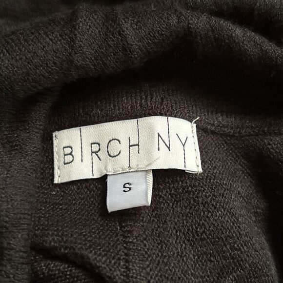 Birch NY Cowl Neck Sweater Top Black Fringe Long Sleeve Women's Small NWOT‎ - Picture 9 of 11